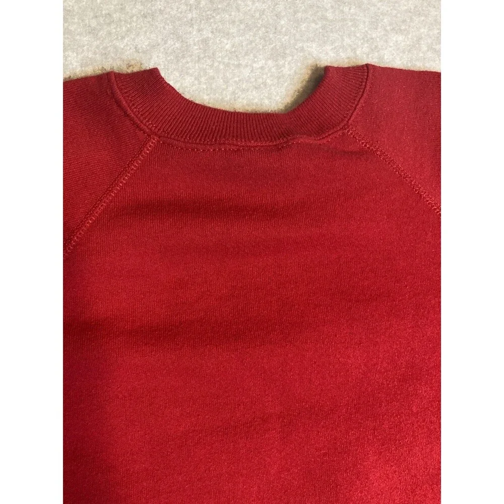 VTG Sweatshirt BW W Sz Xl Red Nautical Sailing Beach Coastal Lake Boating Ocean - Picture 4 of 11